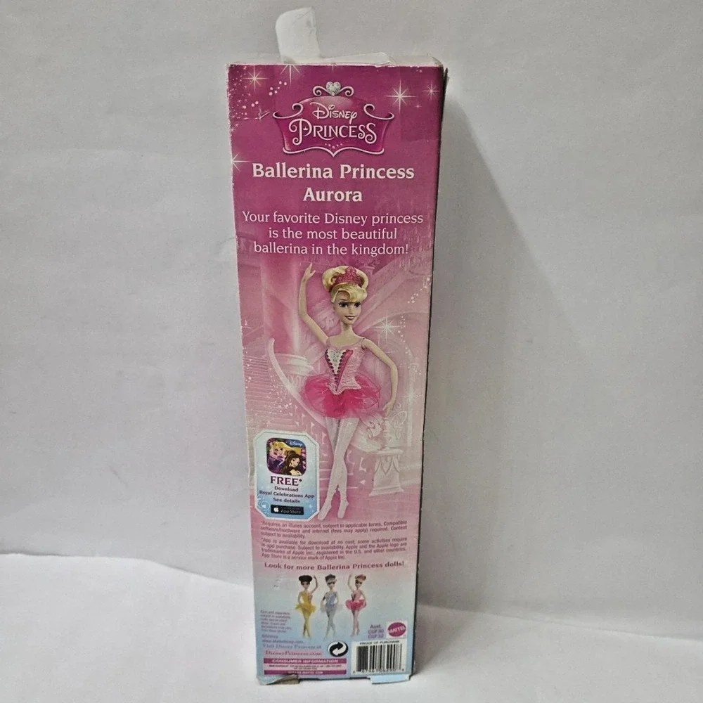 Disney Princess Aurora Sleeping Beauty Ballerina Doll Pink Dress NRFB
